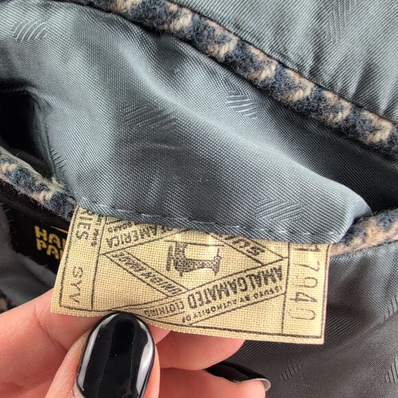 Vintage Hammonton Park 100% Virgin Wool Houndstooth Sport Coat Men's Size 48/2XL - Picture 7 of 11